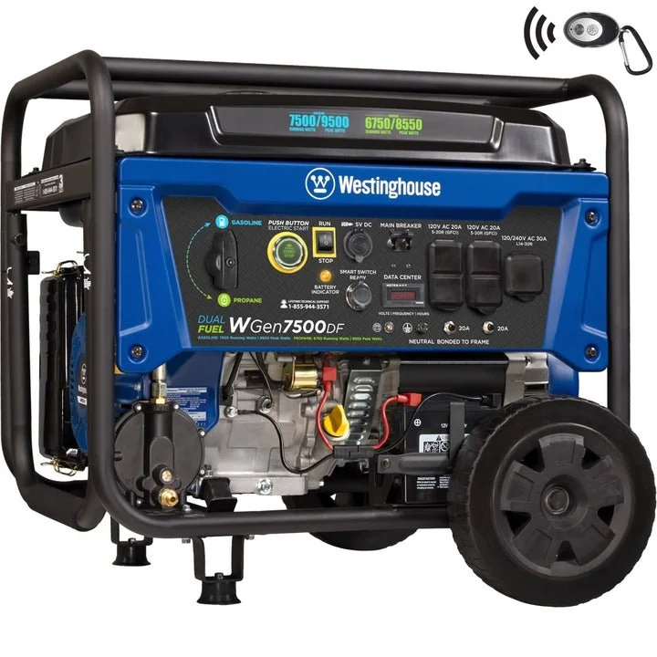 1-302-1-1.webp Westinghouse WGen7500DF Dual Fuel Portable Generators. - Image 1