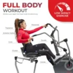 Sunny Health & Fitness Comfy Recumbent Cross Trainer - Image 3