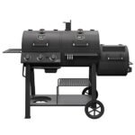 3-Burner Canyon Propane Gas and Charcoal Combination Grill, Black