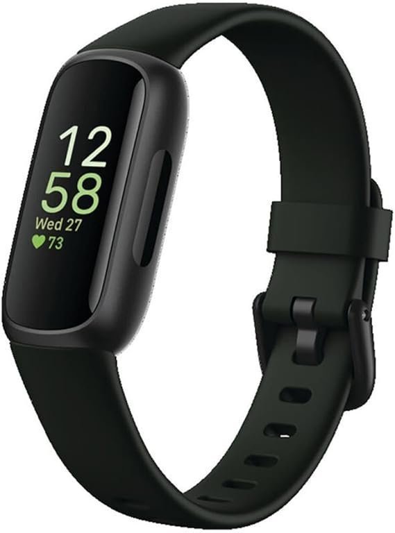 51CtRquteL._AC_SX569_.jpg Fitbit Inspire 3 Health &-Fitness-Tracker with Stress Management, Workout Intensity, Sleep Tracking, 24/7 Heart Rate and more, Midnight Zen/Black One Size (S & L Bands Included) - Image 1
