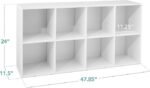 Best Choice Products 8-Cube Storage Organizer, 11in Shelf Opening, Bookcase, Display Shelf, Customizable w/ 3 Removable Back Panels – White - Image 3