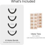 Intake Breathing — Magnetic Nasal Strips Starter Kit | Reusable Band + Tabs | Nasal Strips for Sleep, Snoring, Breathing & Sports | Stronger Lift Than Traditional Nose Strips | 4 Sizes, 15 Tabs, Black - Image 3