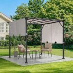 Outdoor Steel Pergola With Shade