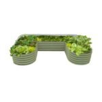 Garden 51-cu ft 66-in W x 102-in L x 17-in H Olive Green Raised Garden Bed - Image 4