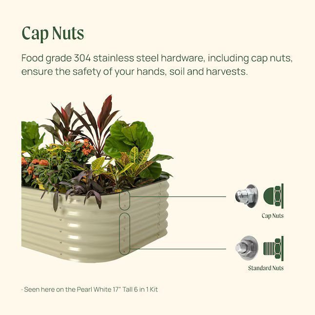 68598333.jpg Garden 51-cu ft 66-in W x 102-in L x 17-in H Olive Green Raised Garden Bed - Image 1