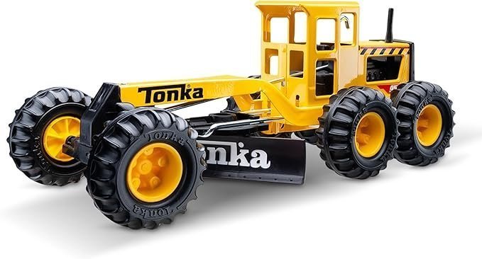 710JqAKvY3L._AC_SX679_.jpg Tonka Steel Classics Road Grader – Made with Steel & Sturdy Plastic, Yellow Toy Construction Truck, Boys and Girls, Kids, Toddlers, Ages 3+ - Image 1