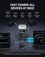 Anker SOLIX C300 DC Power Bank Station, Outdoor 288Wh Portable Power Station, LiFePO4 Battery, 300W Solar Generator, for Camping, Traveling, and Emergencies (No Wall Charger Included) - Image 4