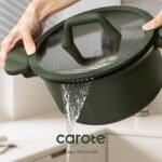 CAROTE 31PCS Pots and Pans Set, Nonstick Cookware Set Kitchen Non Stick Induction Titanium Cookware Non-toxic Granite Cooking set, PFOA Free - Image 3