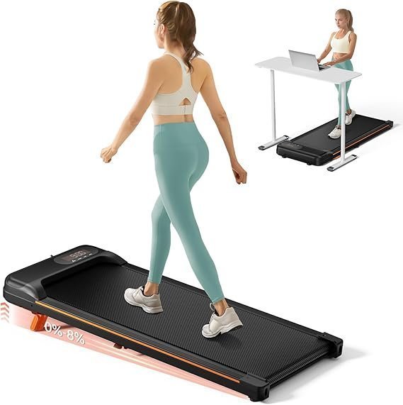 71GEaNvo-iL._AC_SX569_.jpg Abonow Walking Pad, Under Desk Treadmill with Incline for Home Office 2.5HP Portable Walking Treadmill with 265 Lbs Weight Capacity Walking Machine, Remote Control, LED Display - Image 1