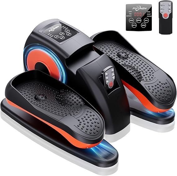71Mrzs6hzL._AC_SX569_.jpg Putnen Under Desk Elliptical Machine, Electric Elliptical Leg Exerciser for Seniors with 12 Adjustable, Portable Quiet Elliptical Exercise Machine, Seated Pedal Exerciser with Remote Control - Image 1