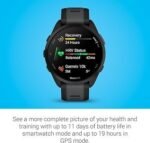 Garmin Forerunner 165, Running Smartwatch, Colorful AMOLED Display, Training Metrics and Recovery Insights, Black - Image 3