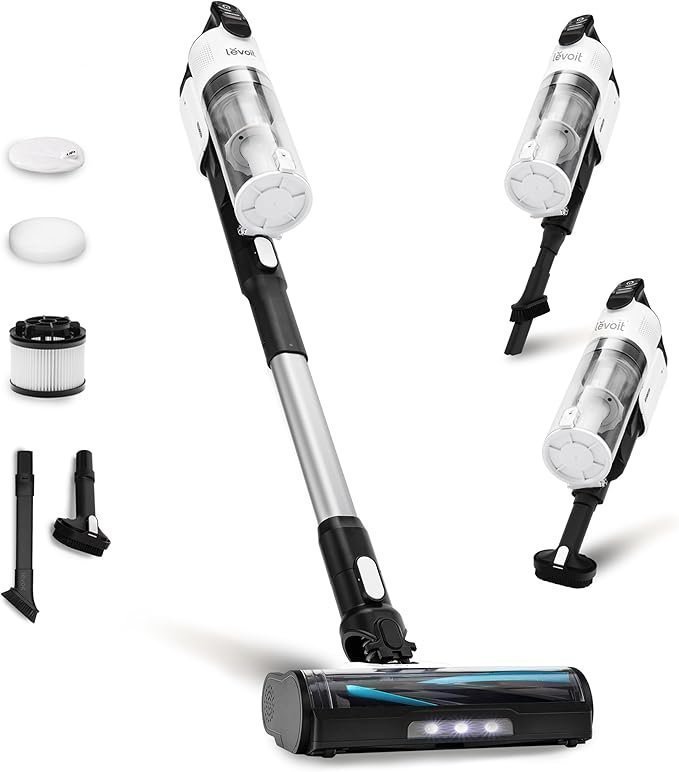 71iS-sWLrNL._AC_SX679_.jpg LEVOIT Cordless Vacuum Cleaner, Stick Vac with Tangle-Resistant Design, Up to 50 Minutes, Powerful Suction, Rechargeable, Lightweight, and Versatile for Carpet, Hard Floor, Pet Hair, LVAC-200 - Image 1