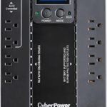 CyberPower EC850LCD Ecologic UPS Battery Backup and Surge Protector, 850VA/510W, 12 Outlets, ECO Mode, Compact, UL Certified