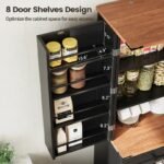 72″ Kitchen Pantry Storage Cabinet with 8 Hanging Shelves and 3 Sliding Drawers - Image 5