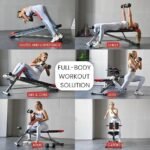 FF Finer Form Multi-Functional Weight Bench for Full All-in-One Body Workout – Adjustable Workout Bench Press for Home Gym, Fitness equipment for Back HyperExtension, Roman Chair Exercise, Sit up - Image 5