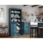 32-in W Solid Wood Tall Open Raised Panel Modular Kitchen Pantry Cabinet - Image 2