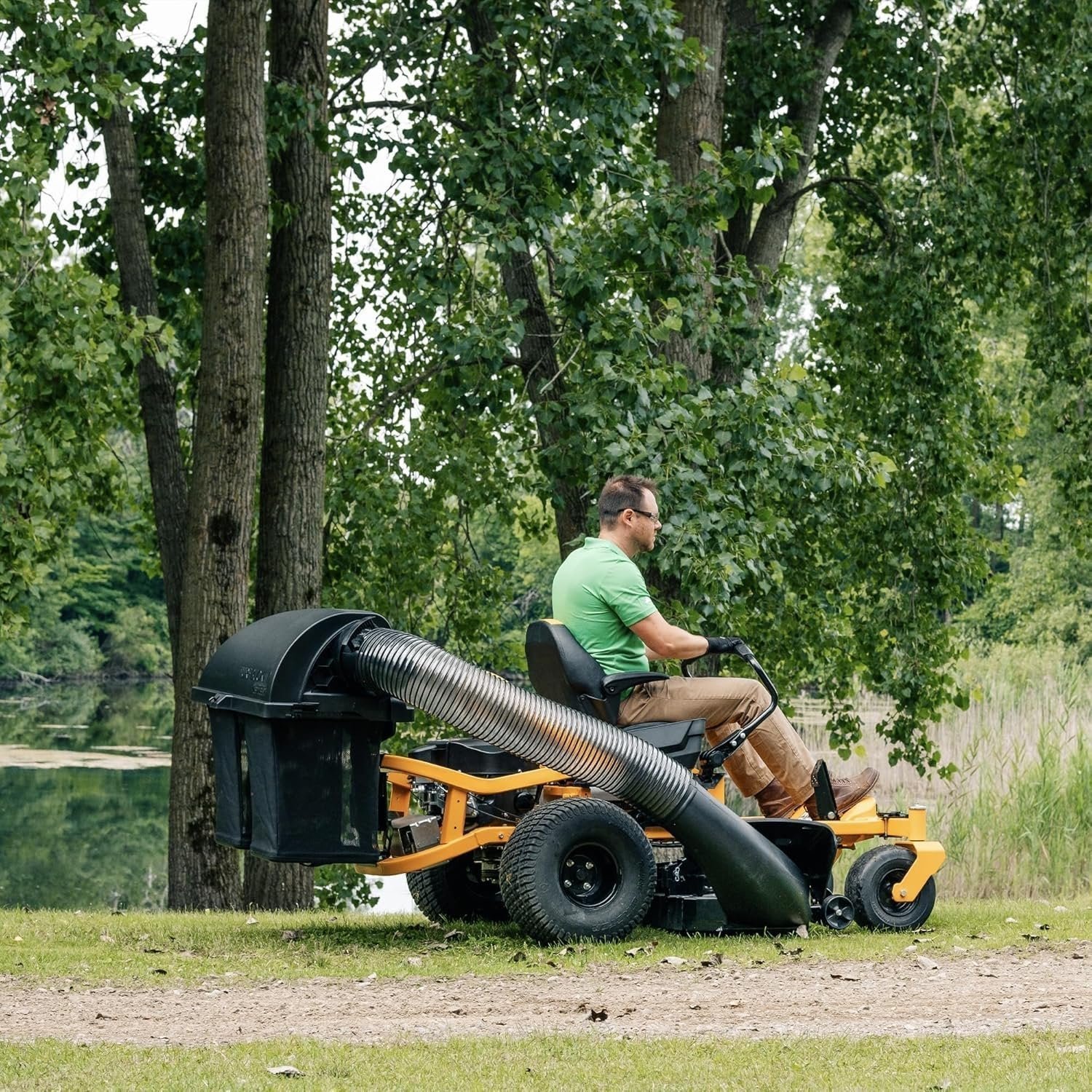 915lqlIjY4L._AC_SL1500.jpg Cub Cadet 8TEN TurfBucket Twin Bagger for ZT1 42–50-Inch Zero Turn 2018+ - Image 1