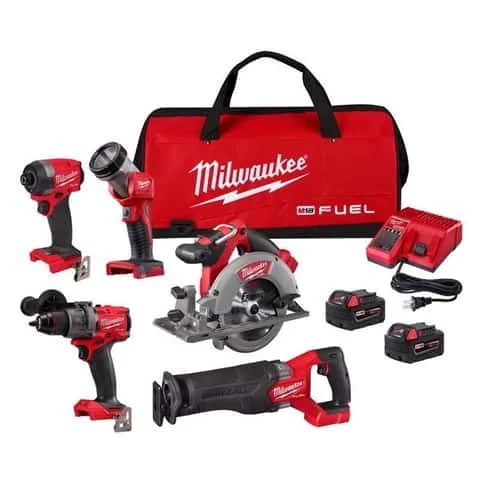 9f37454c-b9c3-4caf-8c32-0bdffc6ea283-1-1.webp Milwaukee M18 FUEL Cordless Brushless 5 Tool Combo Kit - Image 1