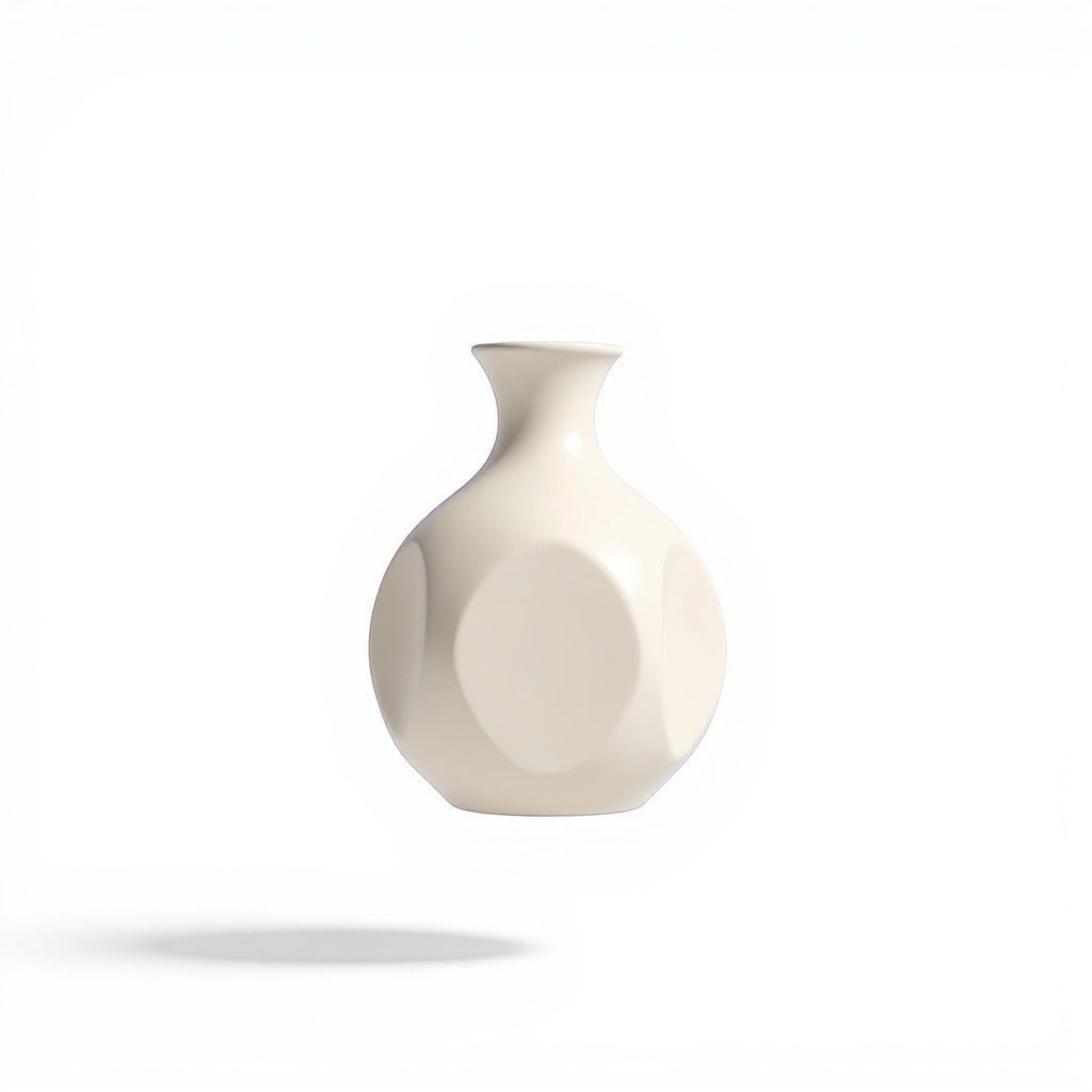 Bud-Vase-4.jpg Urban Nestif Ceramic Sculptural Bud Vase – Handcrafted Minimalist Design, Beige, 6 Inches - Image 1