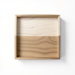 Urban Nestif Solid Wood Decorative Tray – Minimalist Design, Natural Finish, 12×8 Inches - Image 2