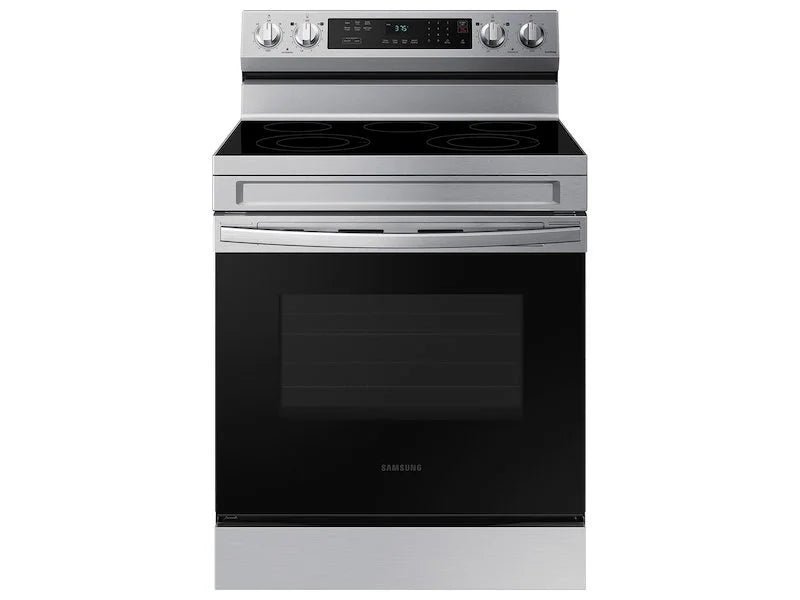 NE63A6311SS_01_Silver_SCOM.jpg Samsung 6.3 Cu. Ft. Smart Freestanding Electric Range - Image 1