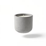 Urban Nestif Soy Wax Candle Minimalist Concrete Vessel – Even Burn, Gray