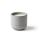Urban Nestif Soy Wax Candle Minimalist Concrete Vessel – Even Burn, Gray - Image 2