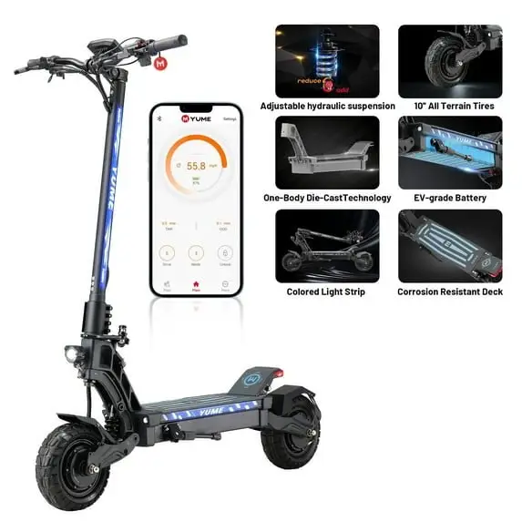 a1-188-1.webp YUME Hawk 2400W Dual Motor Electric Scooter - Image 1