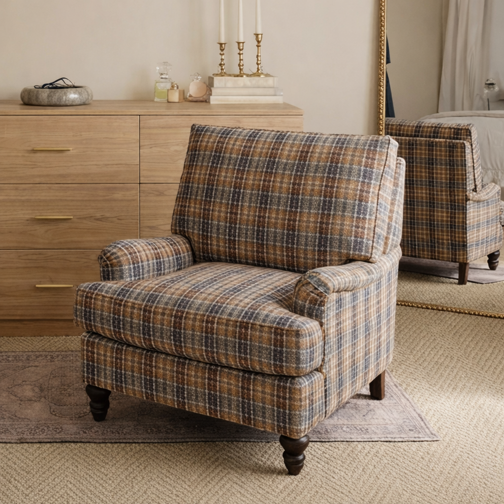 classic-plaid-upholstered-accent-chair-with-deep-seat-cushion-for-living-room-1.png TV Stand Cabinet - Image 1