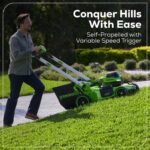60V 21″ Self Propelled Lawn Mower 8.0 Ah Battery & Rapid Charger - Image 3