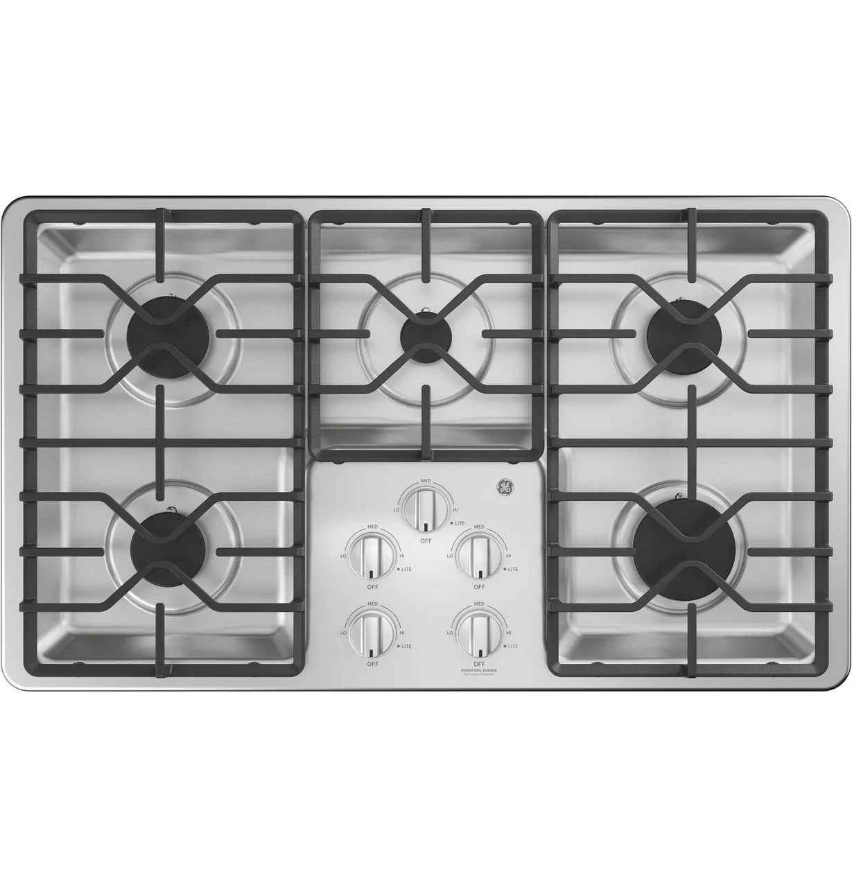 ee11-2-1.webp GE 36″ Built-In Gas Cooktops JGP3036SLSS - Image 1