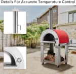 Empava 38.6-Inch Outdoor Wood-Fired Pizza Oven - Image 2