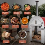 Empava 38.6-Inch Outdoor Wood-Fired Pizza Oven - Image 3