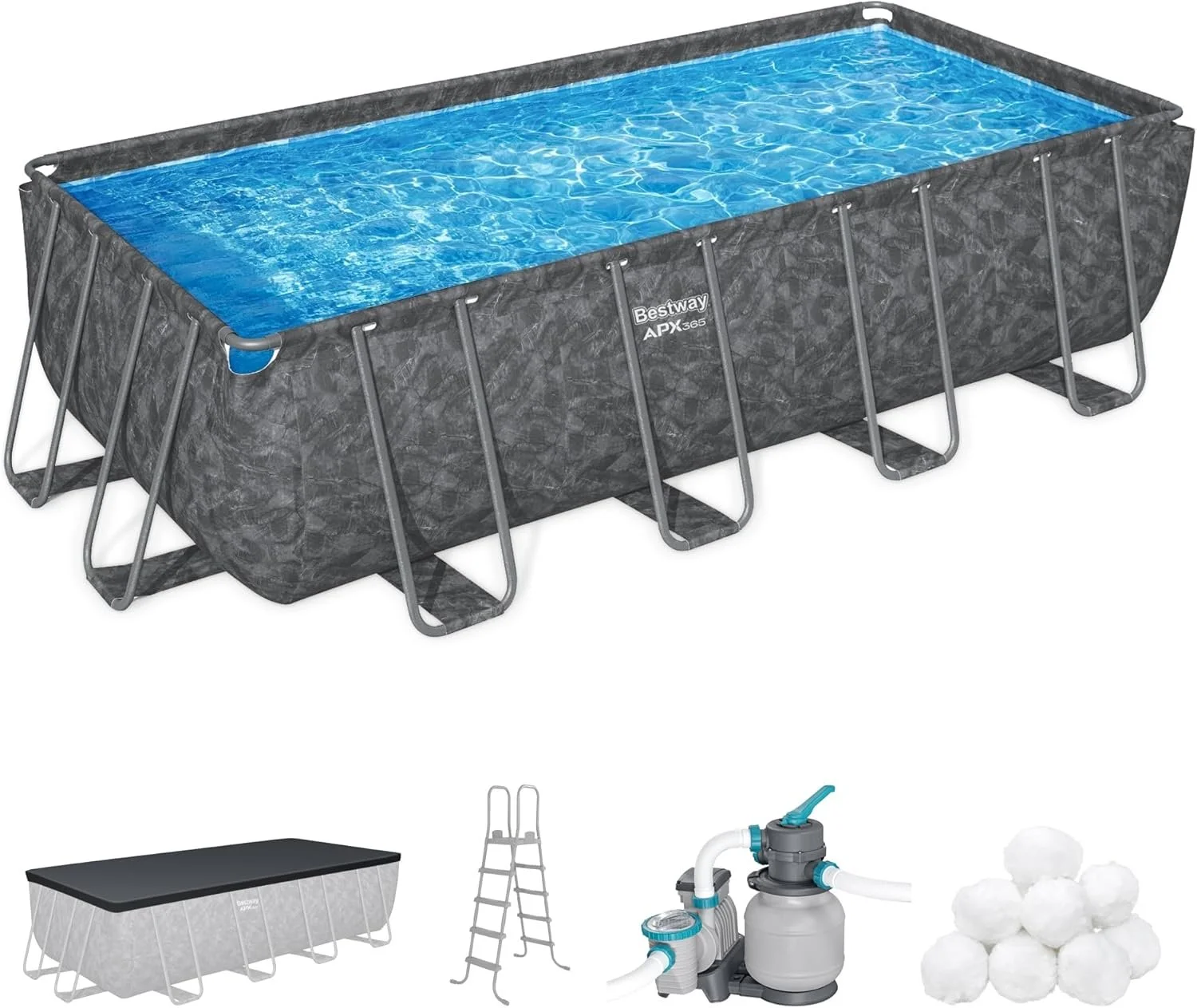 i1-6-1-1.webp Bestway APX 365 18′ x 9′ x 52″ Rectangular Above Ground Swimming Pools - Image 1
