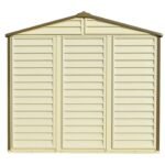DuraMax 8ft x 6ft Storeall Vinyl Shed with Foundation Kit and window - Image 6