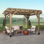 Fairhaven Pergola Rustic Finish 12 x 10