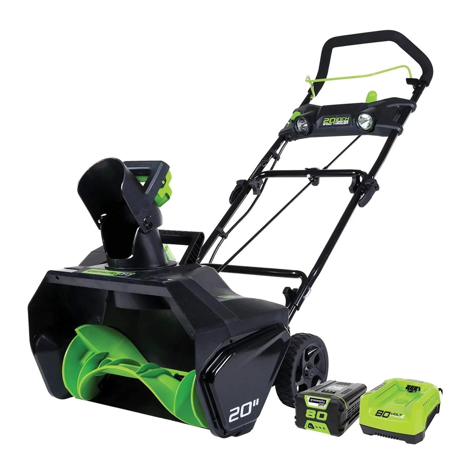 img-1573.jpg Greenworks Pro 80V 20 inch Snow Thrower with 2Ah Battery and Charger - Image 1