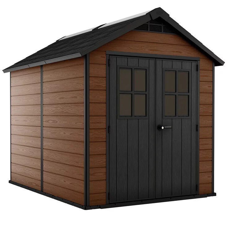 img-1842.jpg Keter Newton 7ft 6″ x 9ft 5″ (2.3 x 2.9m) Storage Shed - Image 1