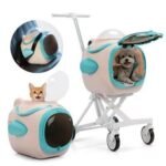 Coziwow 3-in-1 Detachable Space Capsule Pet Stroller Travel Carrier Dog & Cat