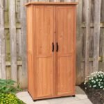 Leisure Season 3 ft. W x 2 ft. D Solid Wood Vertical Tool Shed