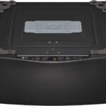 LG – SideKick 1.0 Cu. Ft. High-Efficiency Smart Top Load Pedestal Washer with 3-Motion Technology – Black steel