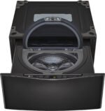 LG – SideKick 1.0 Cu. Ft. High-Efficiency Smart Top Load Pedestal Washer with 3-Motion Technology – Black steel - Image 11