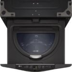 LG – SideKick 1.0 Cu. Ft. High-Efficiency Smart Top Load Pedestal Washer with 3-Motion Technology – Black steel - Image 16