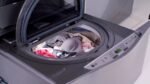 LG – SideKick 1.0 Cu. Ft. High-Efficiency Smart Top Load Pedestal Washer with 3-Motion Technology – Black steel - Image 6