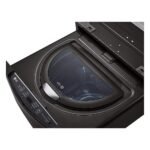 LG – SideKick 1.0 Cu. Ft. High-Efficiency Smart Top Load Pedestal Washer with 3-Motion Technology – Black steel - Image 9