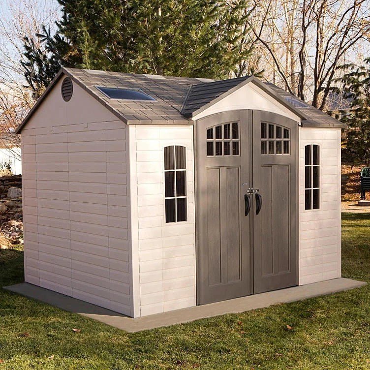 img-2105.jpg Lifetime 10ft x 8ft Outdoor Storage Shed with Carriage Doors - Image 1