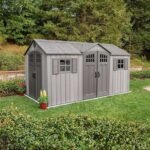 Lifetime 15′ x 8′ Rough Cut Dual-Entry Outdoor Storage Shed - Image 3