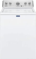 Maytag – 3.8 Cu. Ft. High Efficiency Top Load Washer with PowerWash Agitator – White