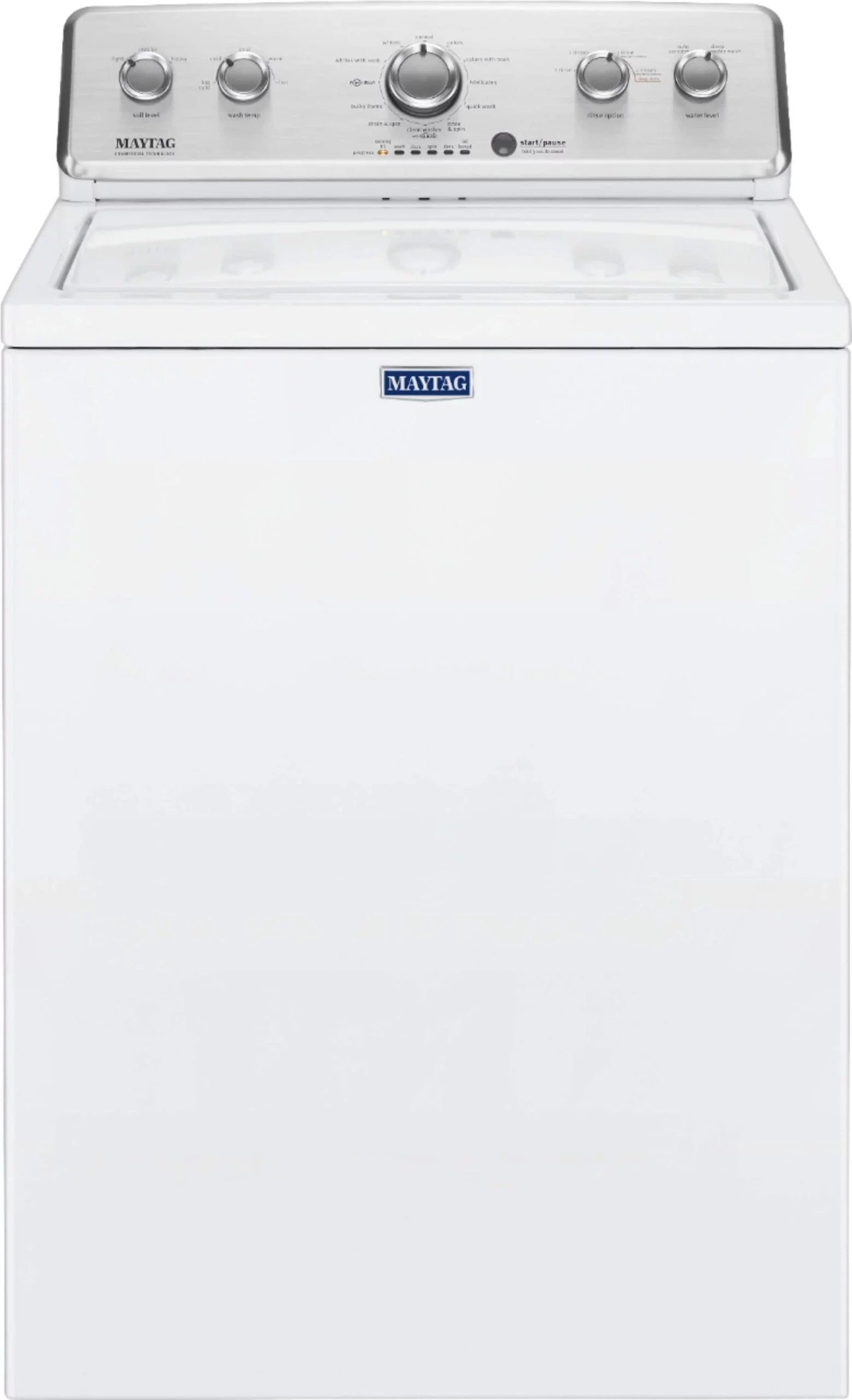 img-2333.jpg Maytag – 3.8 Cu. Ft. High Efficiency Top Load Washer with PowerWash Agitator – White - Image 1