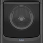 Maytag – 4.5 Cu. Ft. High Efficiency Stackable Front Load Washer with Steam and Extra Power Button – Volcano Black